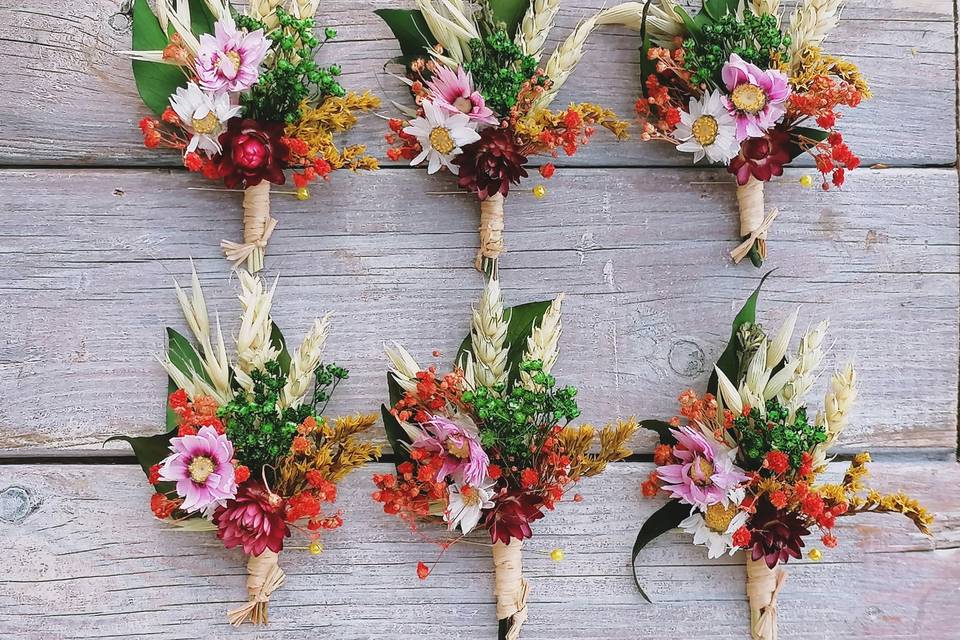 Boutonnières para acompañantes