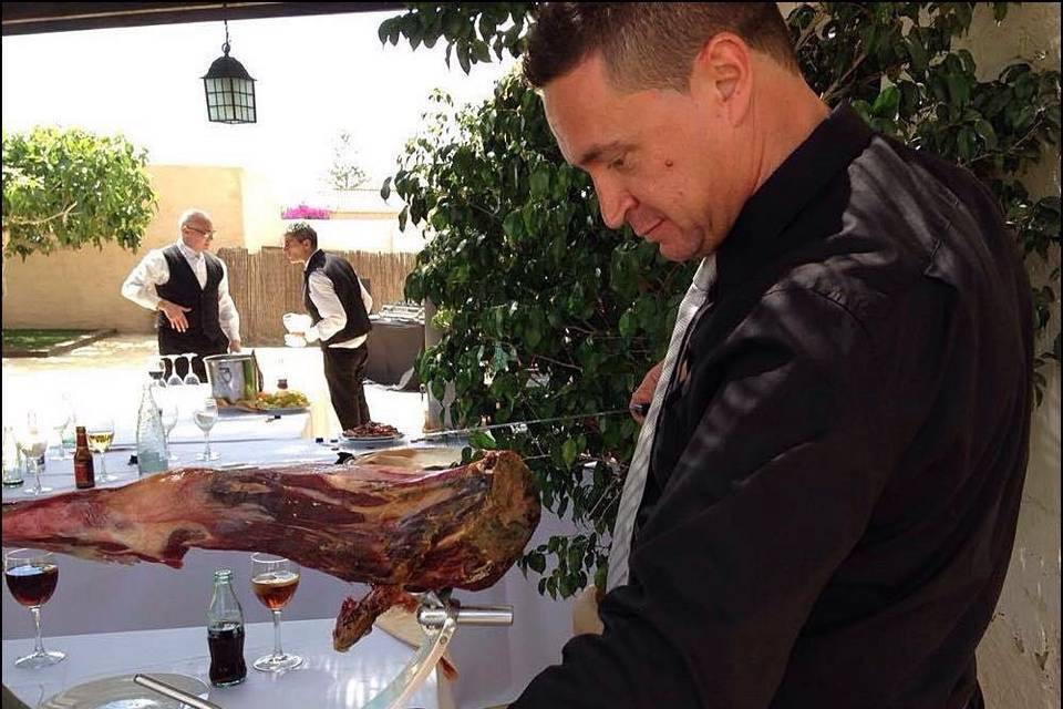 Mesa de corte de jamón