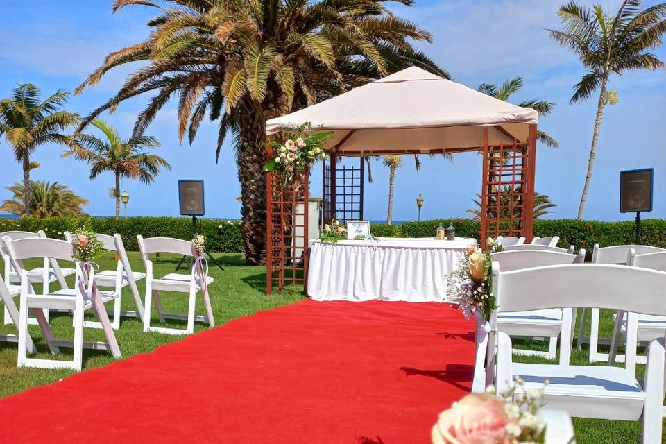 Boda en el paraíso