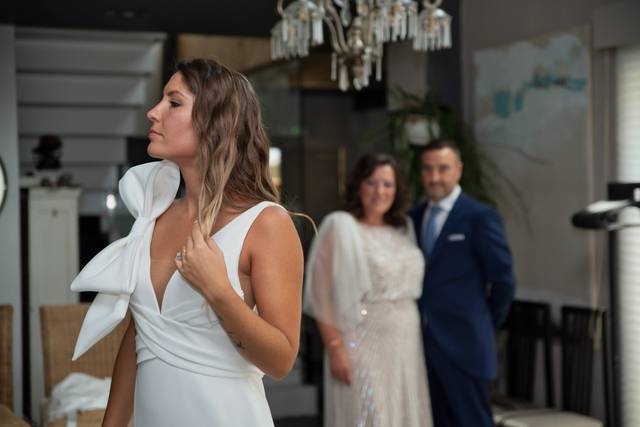 Novia antes de la ceremonia