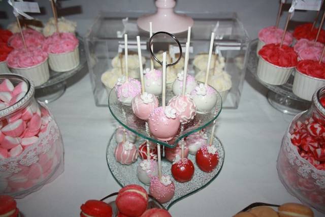 Mesa dulce romántica