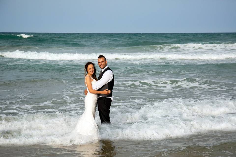 Postboda en la playa