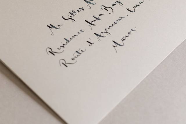 Caligrafía a mano