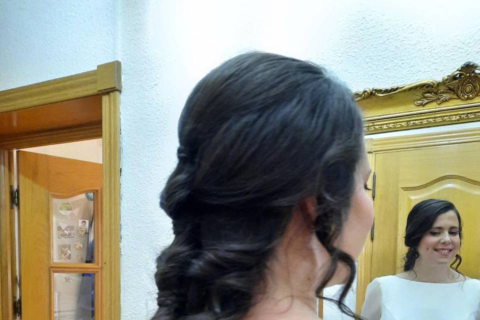 Peinado boho para novia