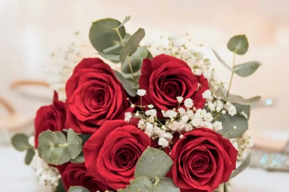 Bouquet de rosas rojas