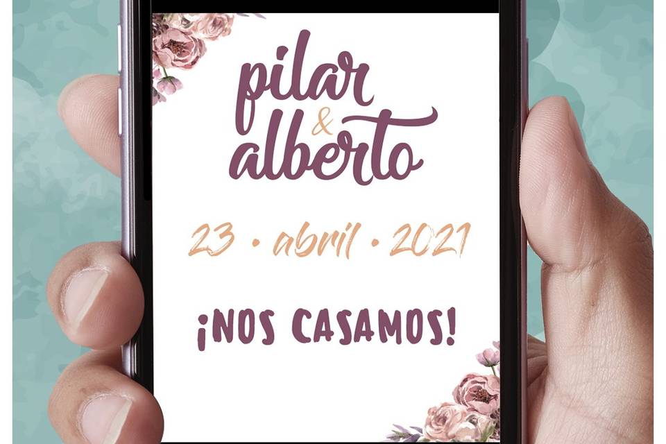 Invitación Paleta & Pixel