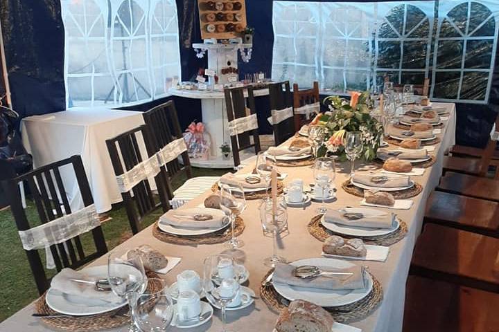 Banquete en carpa