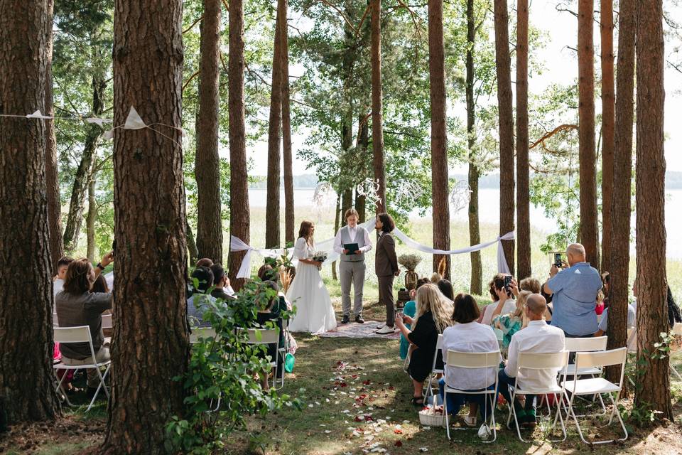 Boda en el bosque