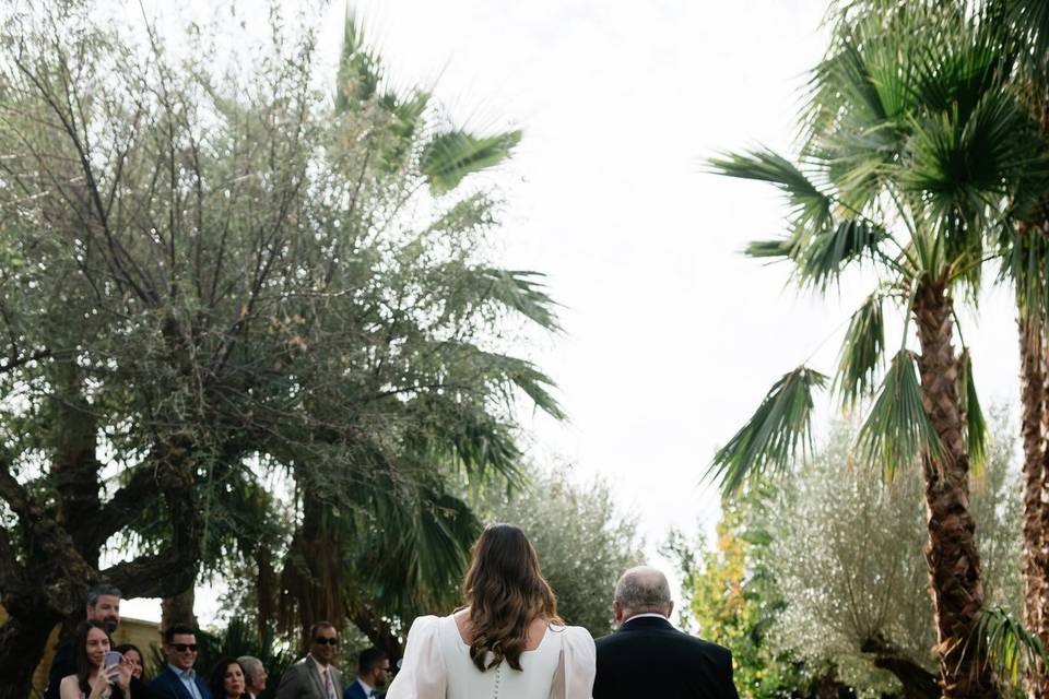 Entrada a la ceremonia