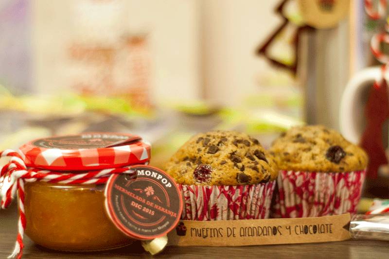 Muffins y mermelada casera