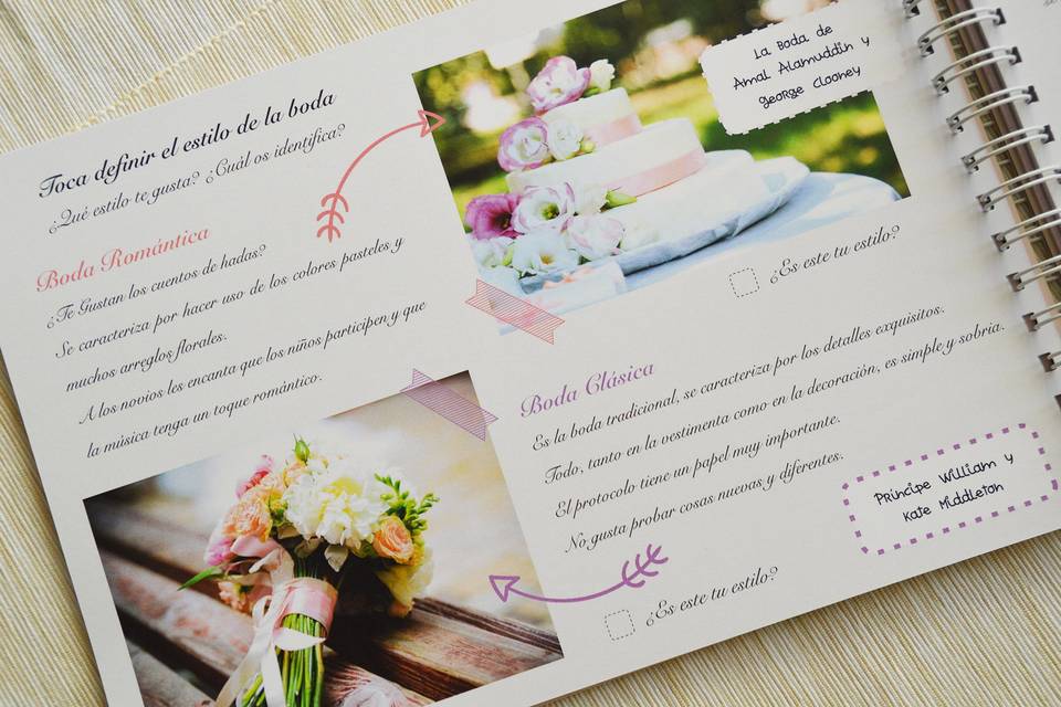 Libro creaciones para la boda