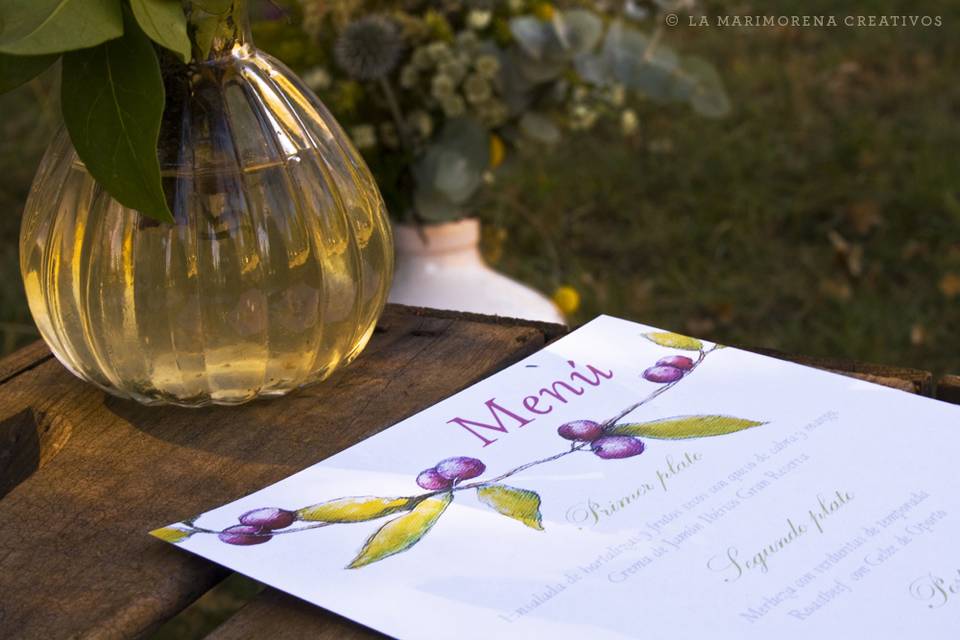 Minuta de boda 