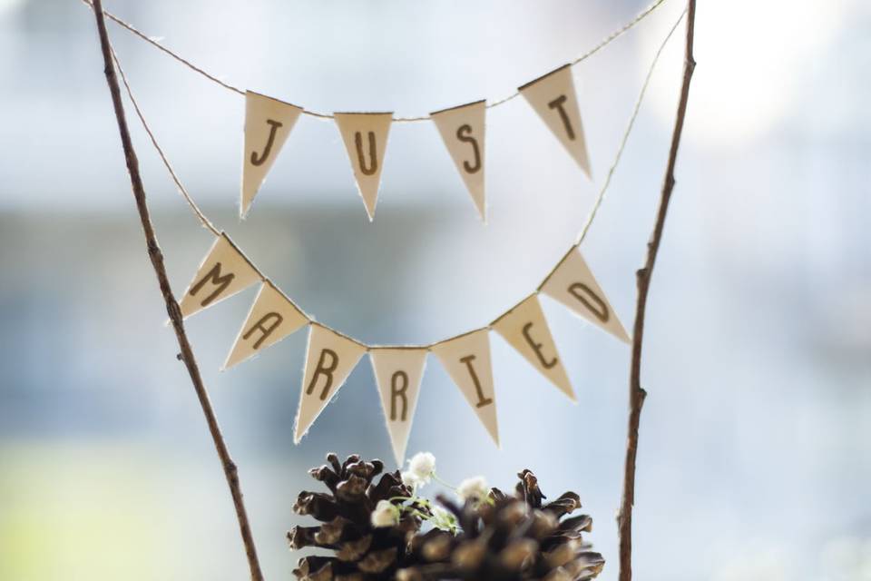 Topper para tarta de bodas