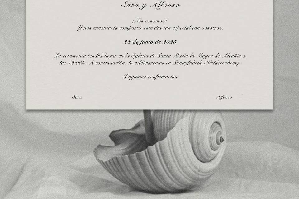 Invitación de boda