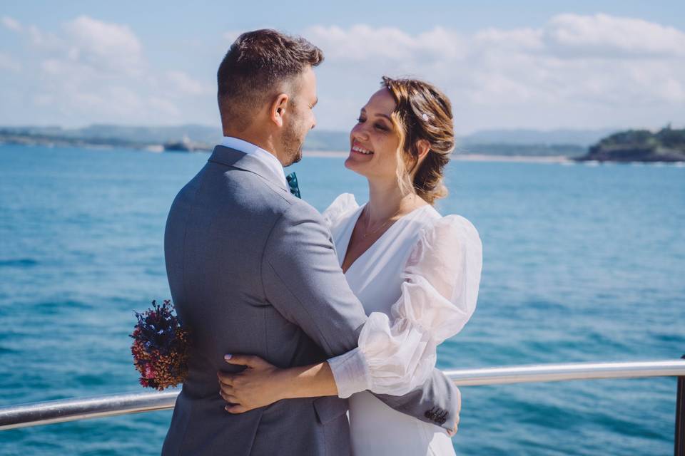 Maria y David