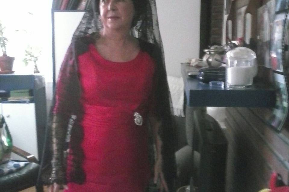 Puesta de mantilla