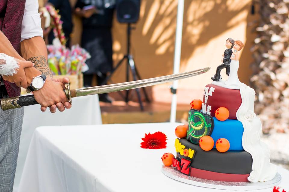 Detalles de la tarta