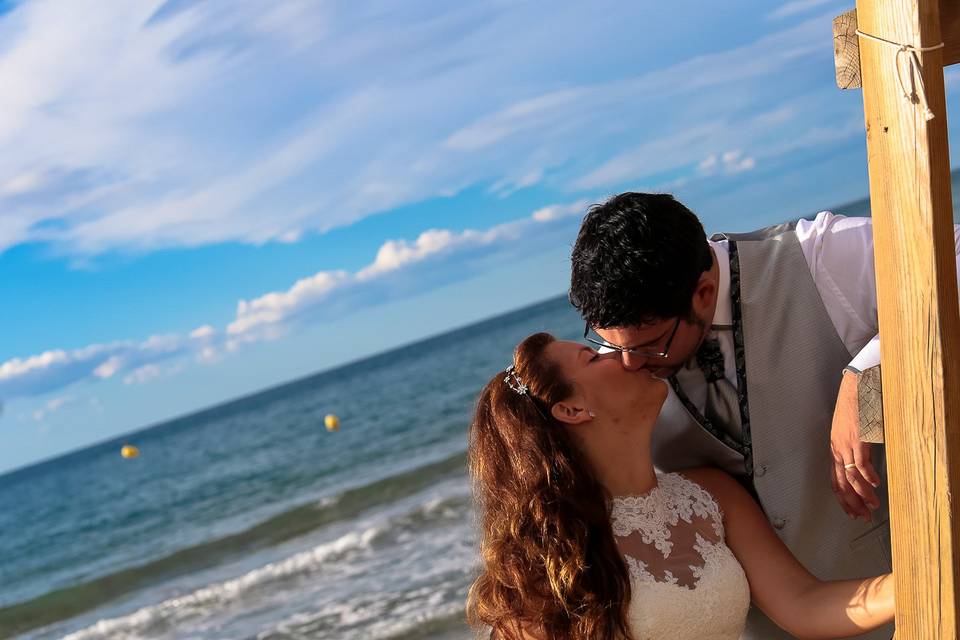 Besos en la playa