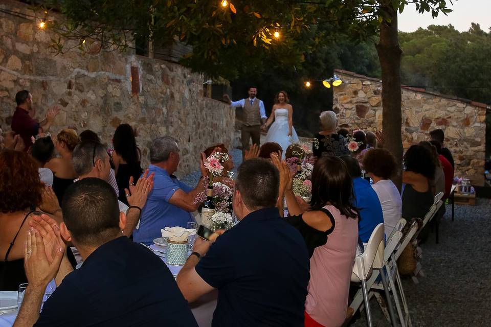 Cena al aire libre