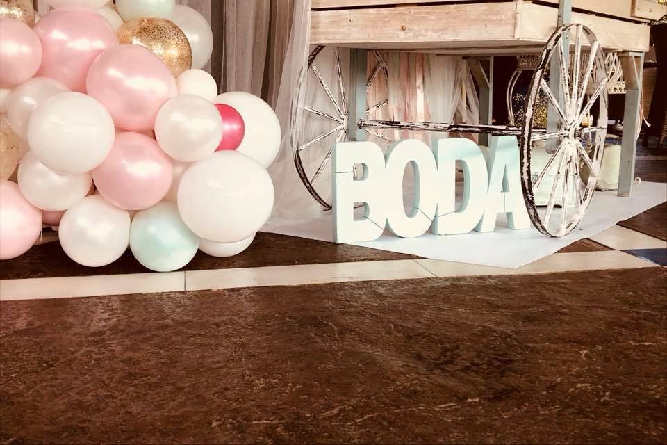 Boda con globos