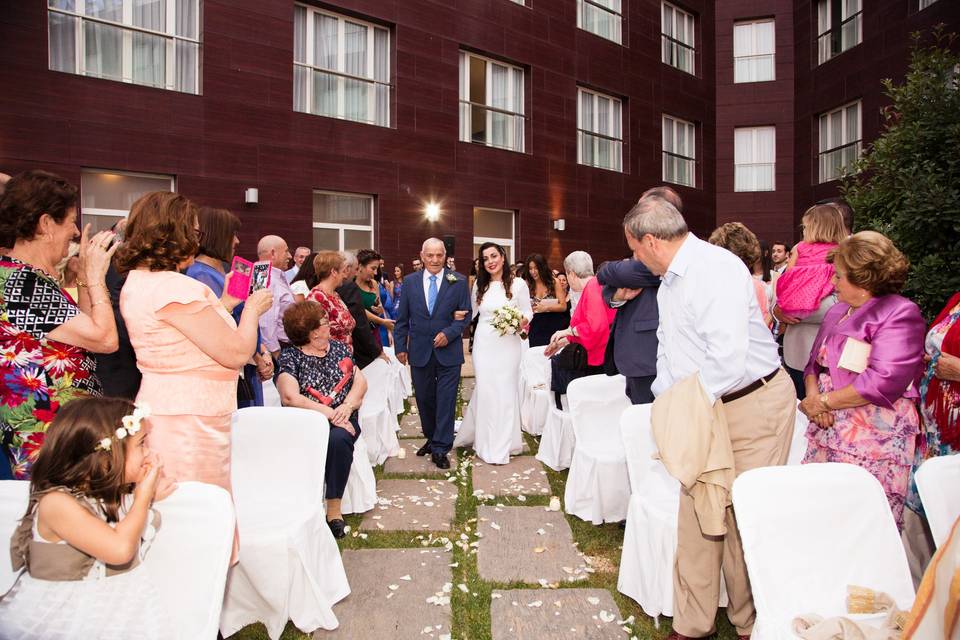 Salón de boda del Hotel Beatriz