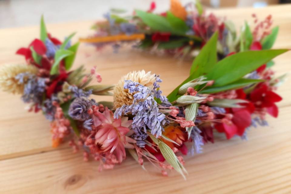 Diadema, corona floral