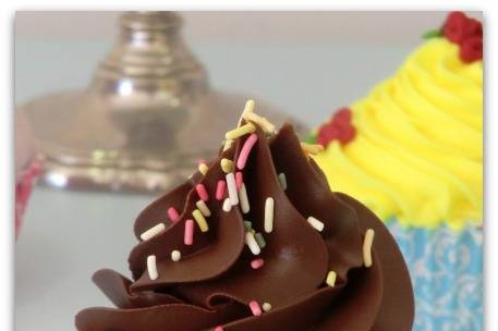 Cupcake platano con chocolate