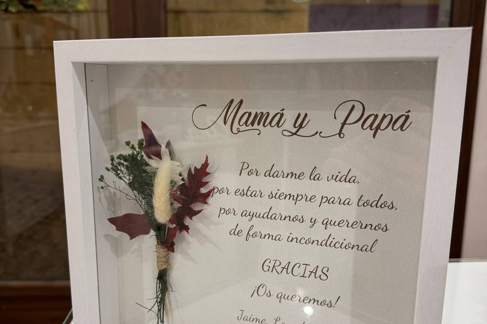 Cuadro mamá y papá
