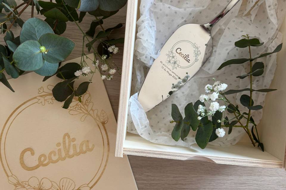 Caja personalizada+ pala paste