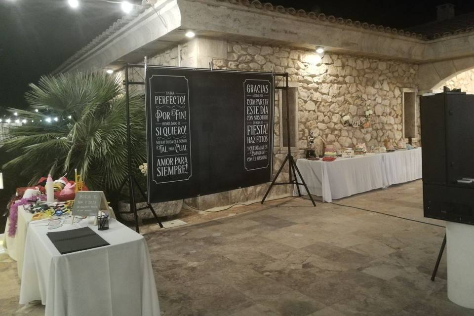 Evento con fotomatón