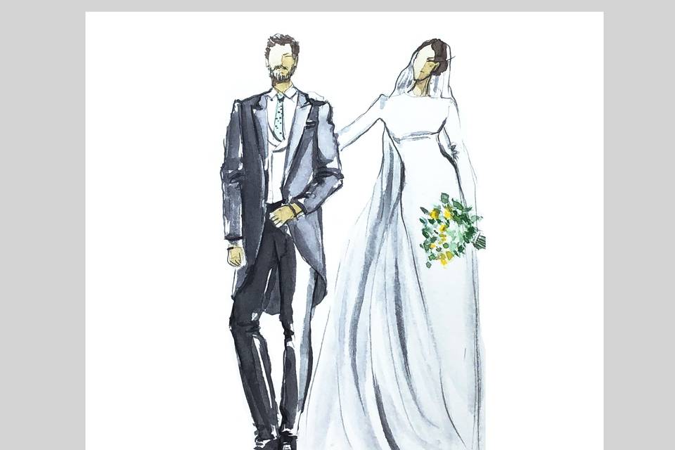 Ilustraciones de boda
