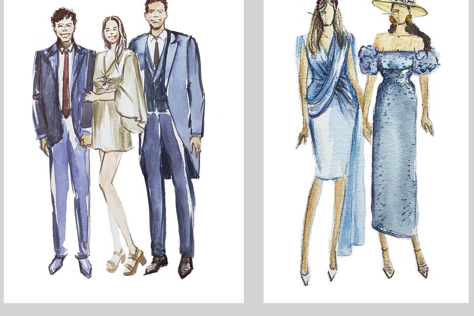 Ilustraciones de boda