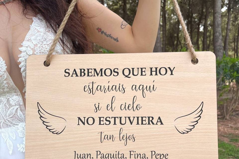 Cartel homenaje a los que ya no están