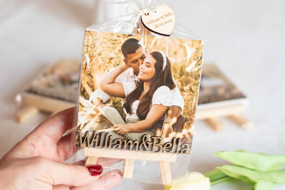 Marco de boda con foto personalizada