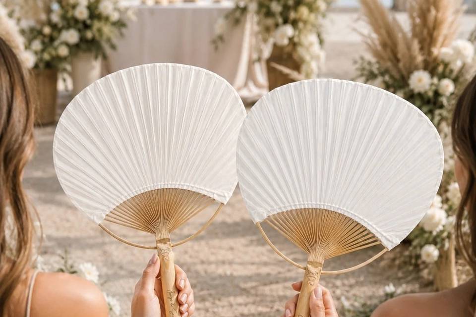 Paipáis de bambú para los invitados