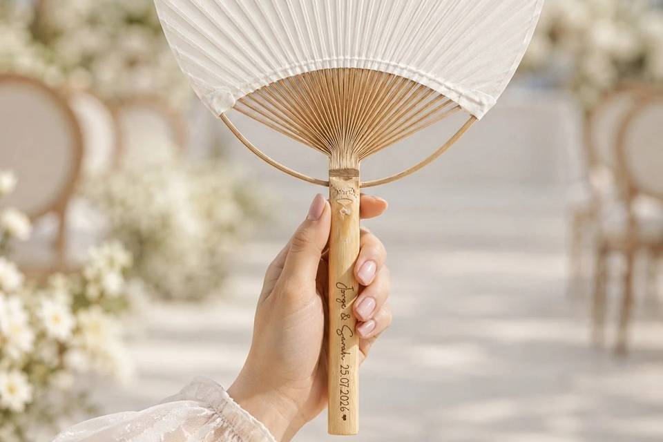 Paipáis de bambú para los invitados
