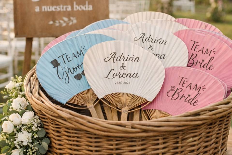 Paipáis personalizados para la ceremonia