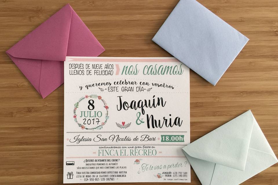 Invitación personalizada