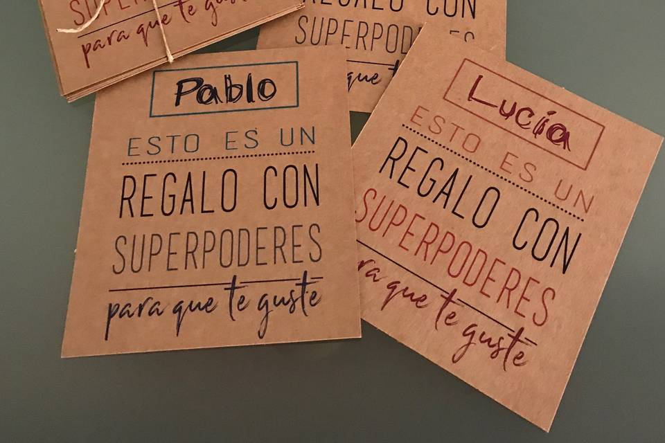 Tarjeta regalo para niños