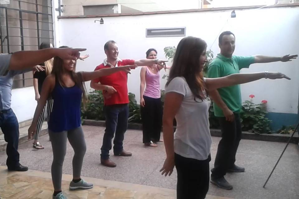 Ensayo de coreografía sorpresa