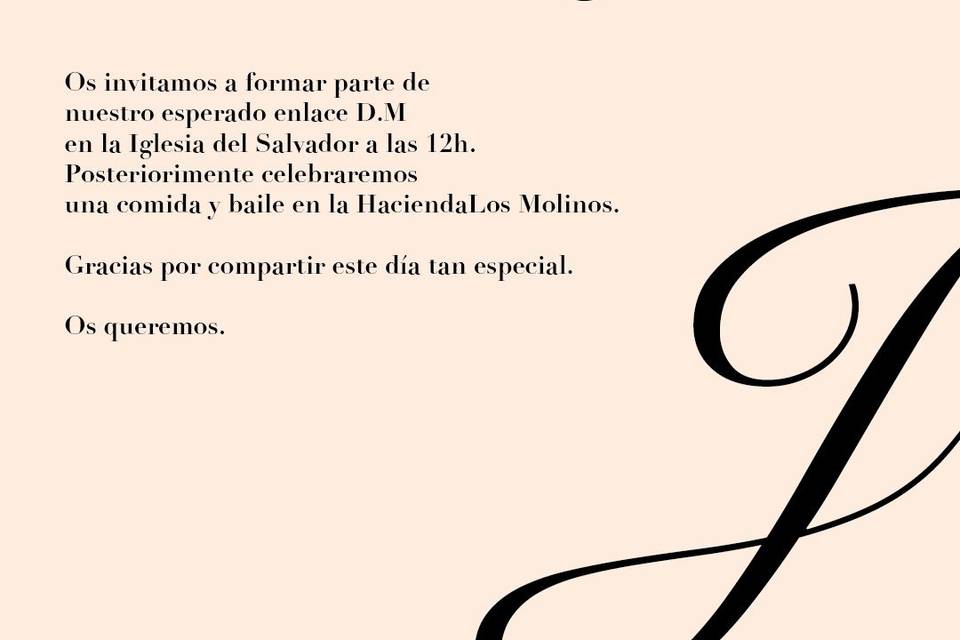 Diseño invitación