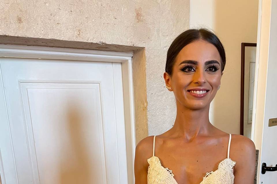 Una novia radiante