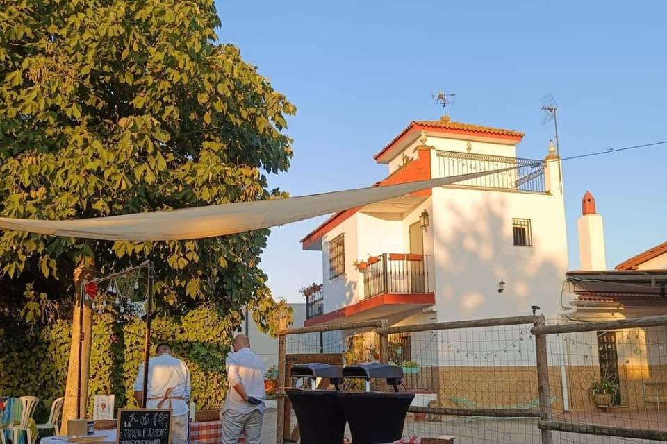 Puesto en piscina