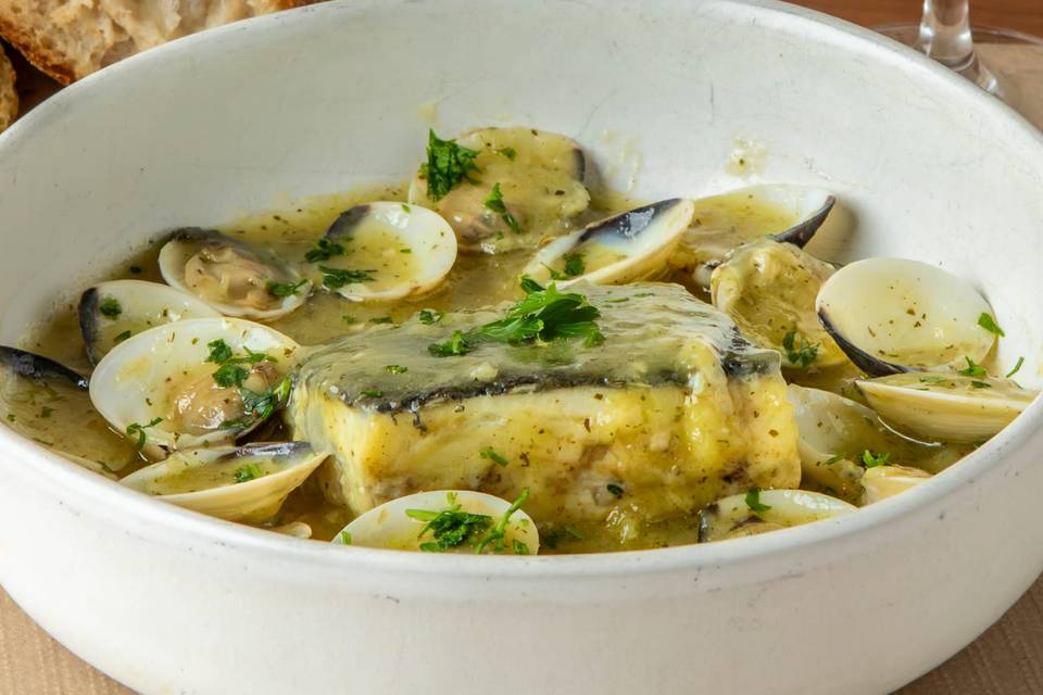 Rodaballo en salsa verde