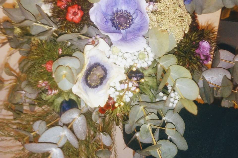 Bouquet de anemonas hivernal