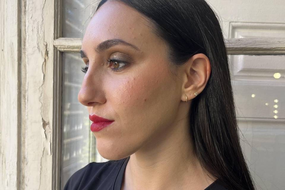 Novia labio rojo