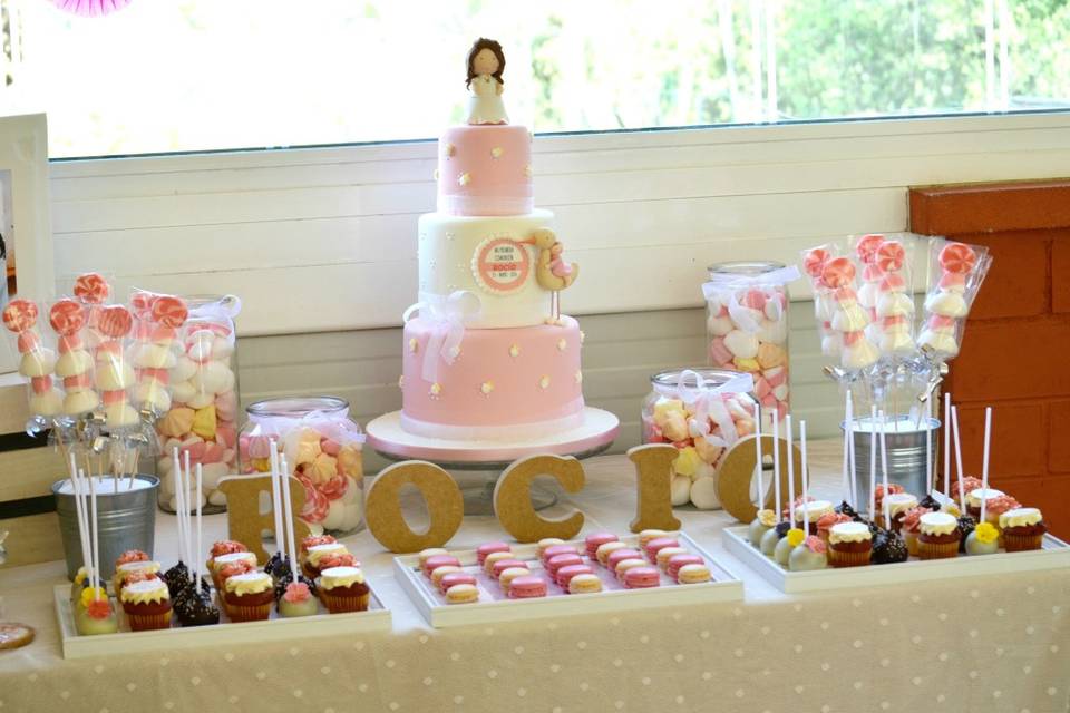 Mesa dulce boda rústica