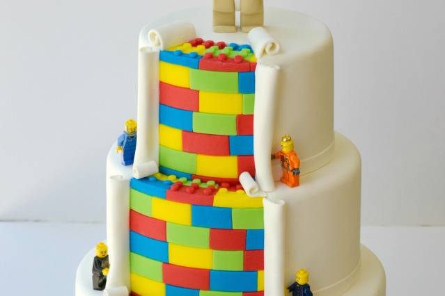 Tarta de comunión niño Lego