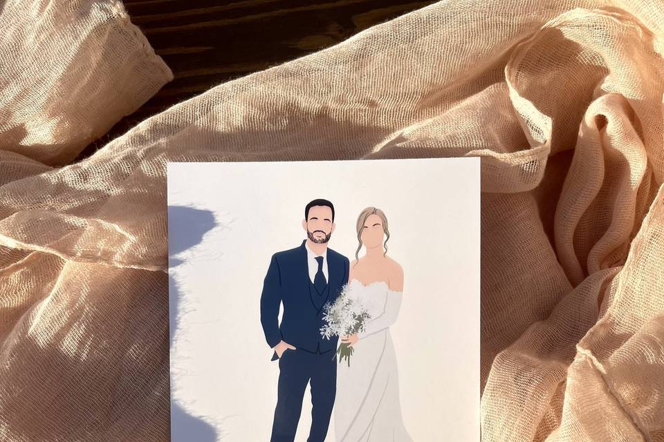 Ilustración novios
