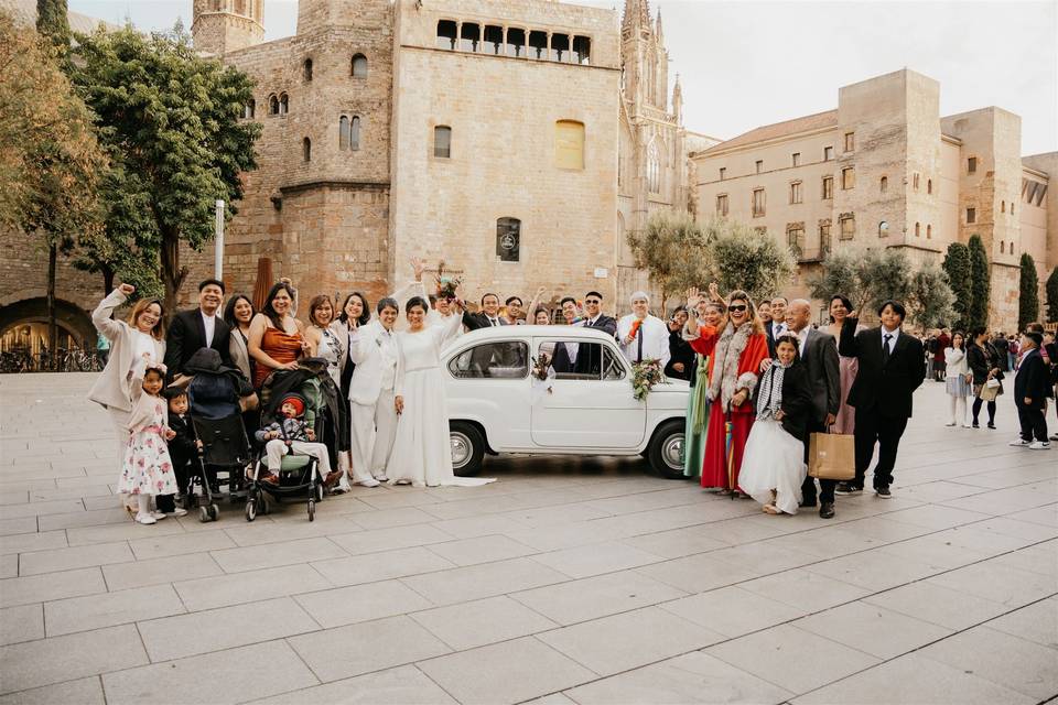 Foto de familia boda